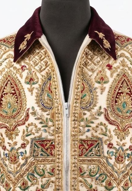 Paisley courtwork detail